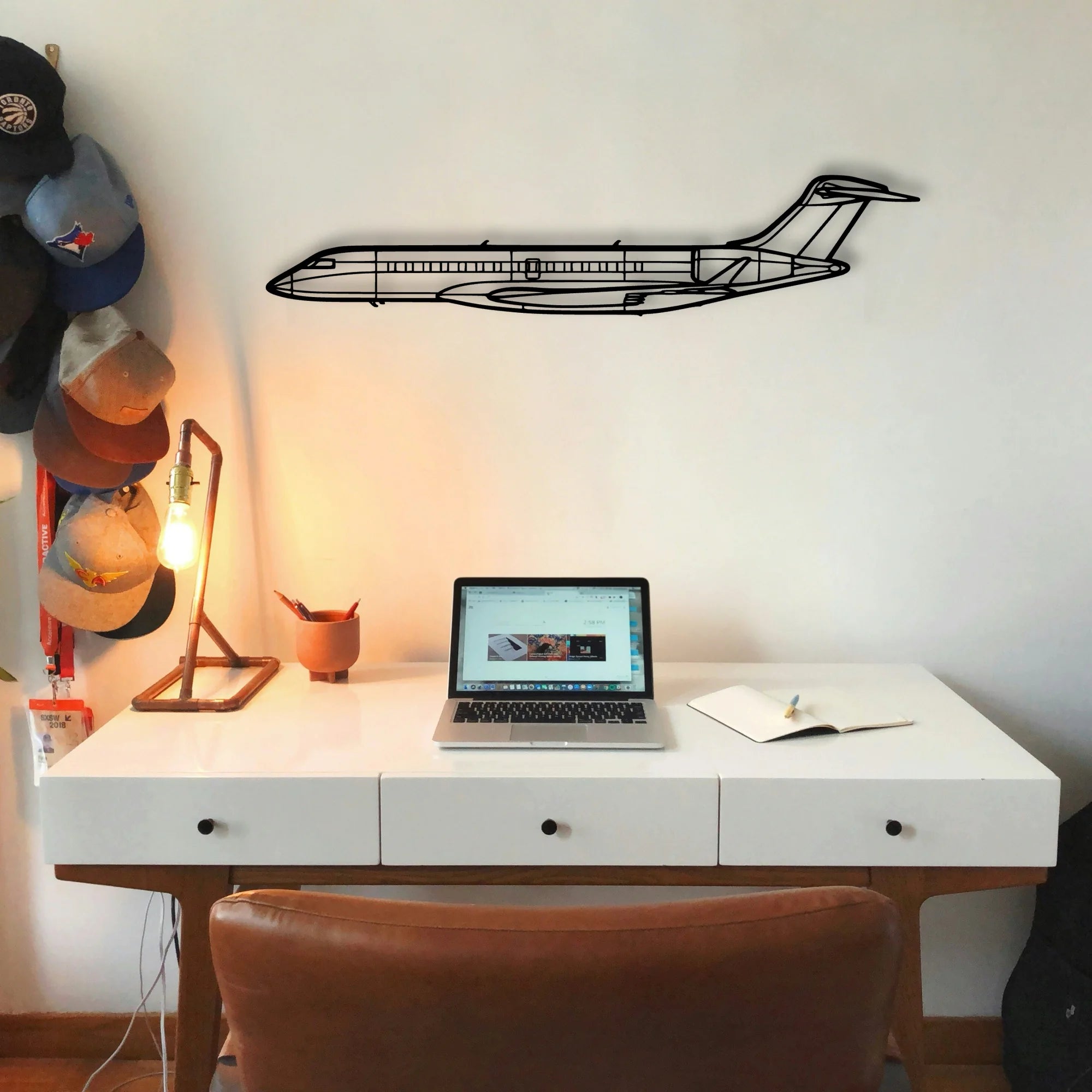 PA32R 301 Classic Aircraft Silhouette Metal Wall Art - Tinvibe