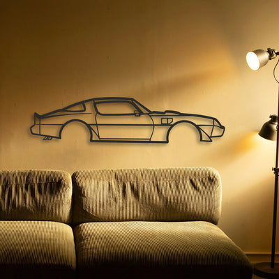Pontiac Classic Silhouette Metal Wall Art - Tinvibe