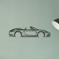 Porsche 911 Model 992 Convertible Classic Silhouette Metal Wall Art - Tinvibe