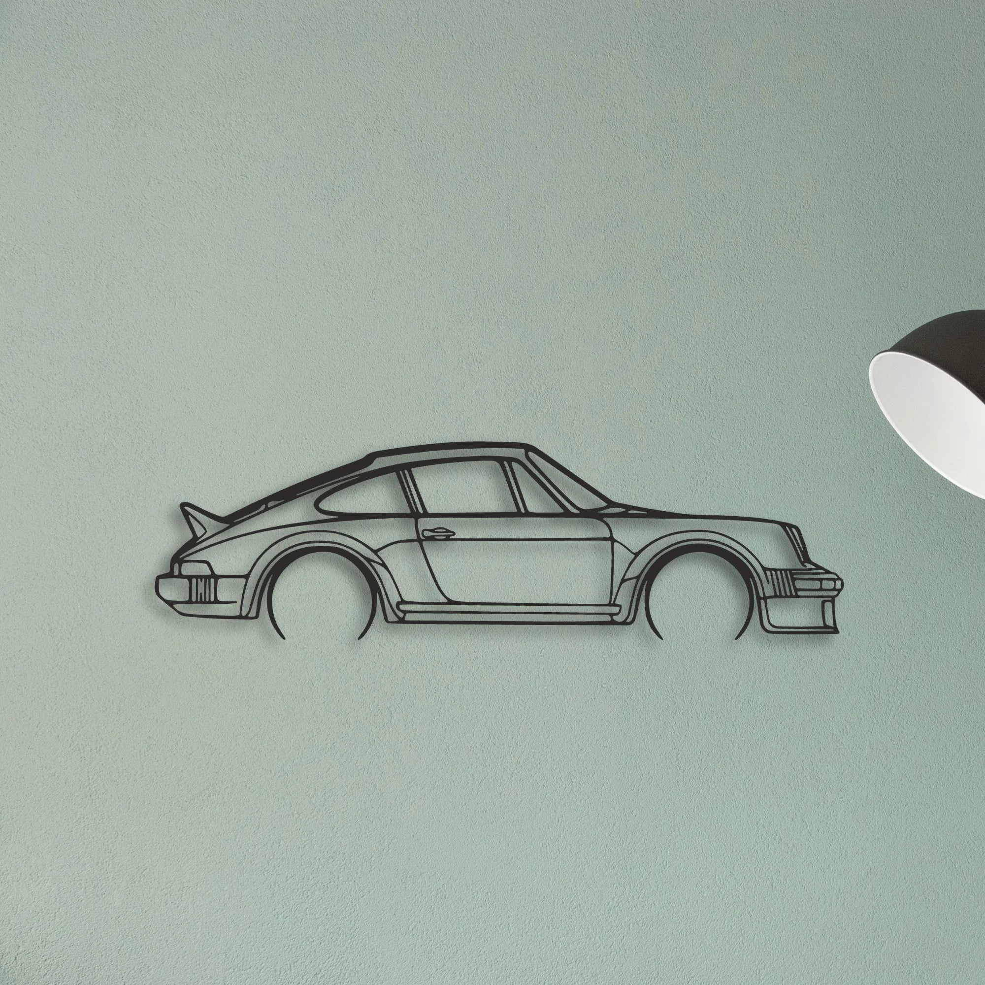Porsche 911 SC GROUP4 Classic Silhouette Metal Wall Art - Tinvibe