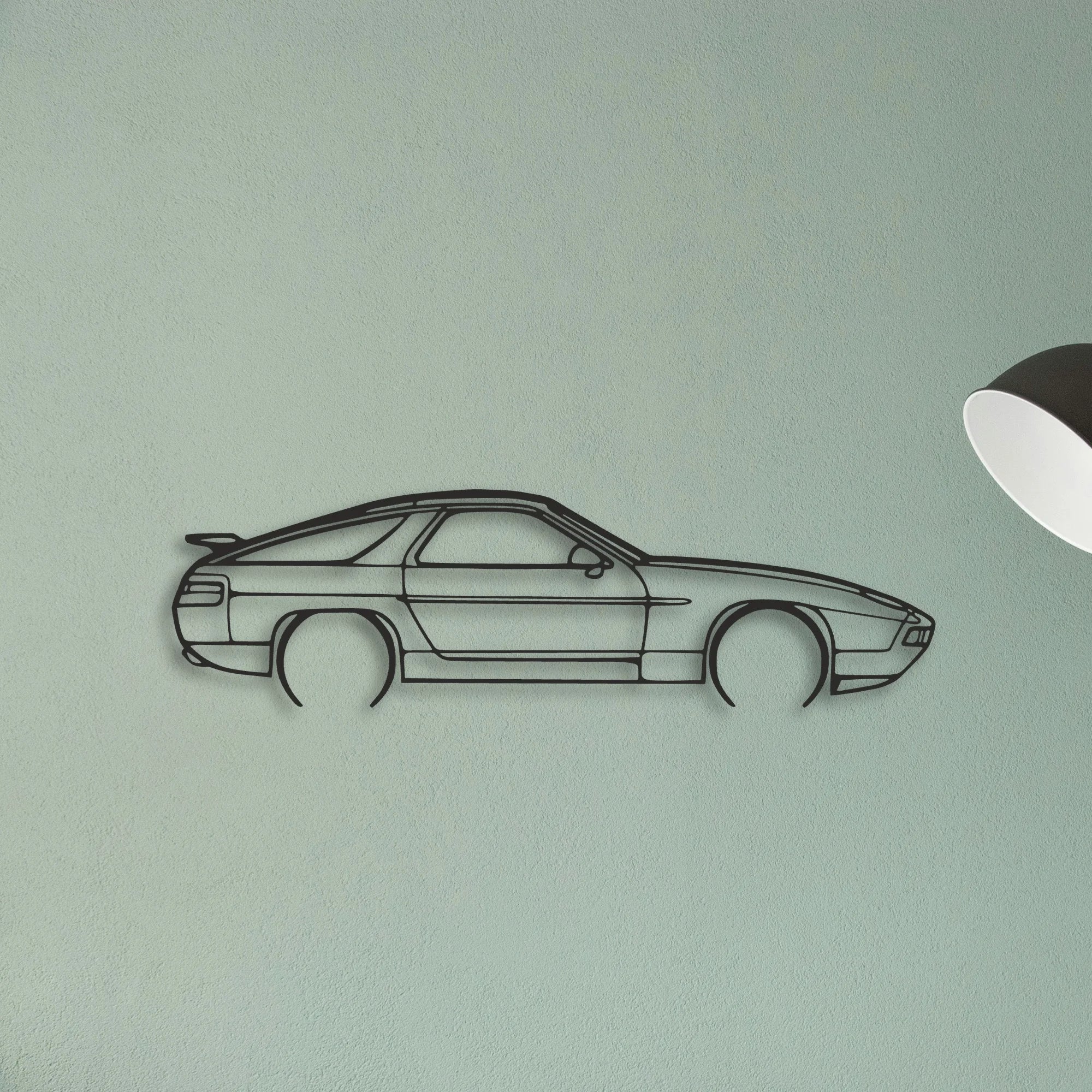 Porsche 928 GTS Classic Silhouette Metal Wall Art - Tinvibe