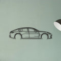 Porsche Panamera GTS 2023 Classic Silhouette Metal Wall Art - Tinvibe