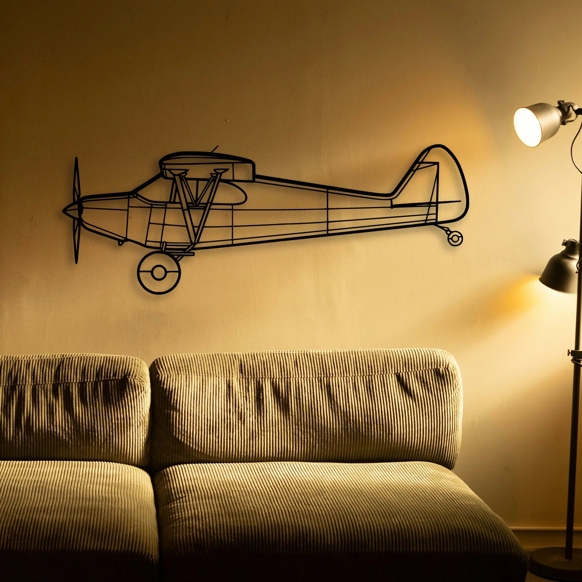 Raf F 4K Phantom Classic Aircraft Silhouette Metal Wall Art - Tinvibe