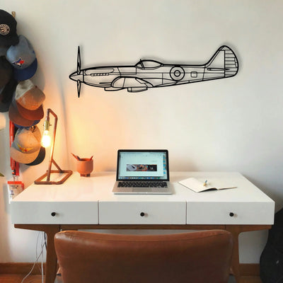 S 2T Classic Aircraft Silhouette Metal Wall Art - Tinvibe