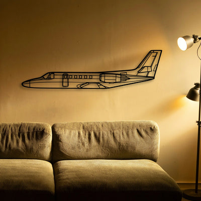 Stearman 75 Classic Aircraft Silhouette Metal Wall Art - Tinvibe
