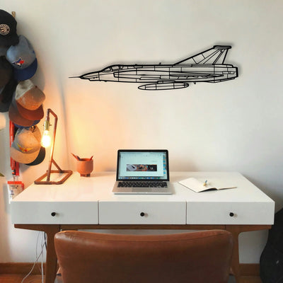 T 7 Red Hawk Classic Aircraft Silhouette Metal Wall Art - Tinvibe