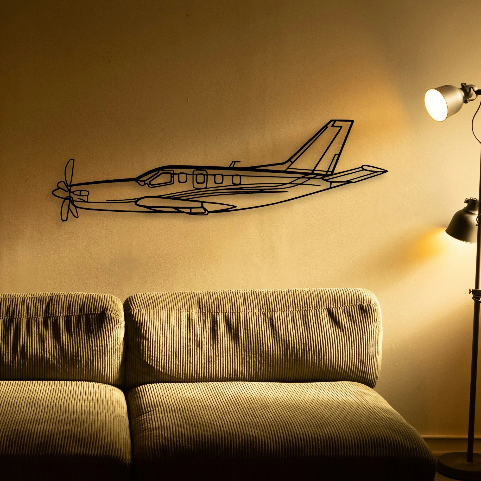 Tbm 2 Classic Aircraft Silhouette Metal Wall Art - Tinvibe
