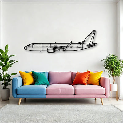 Tornado 6 Classic Aircraft Silhouette Metal Wall Art - Tinvibe