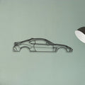 Toyota GR86 Classic Silhouette Metal Wall Art - Tinvibe