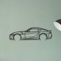 Toyota GR Supra Classic Silhouette Metal Wall Art - Tinvibe
