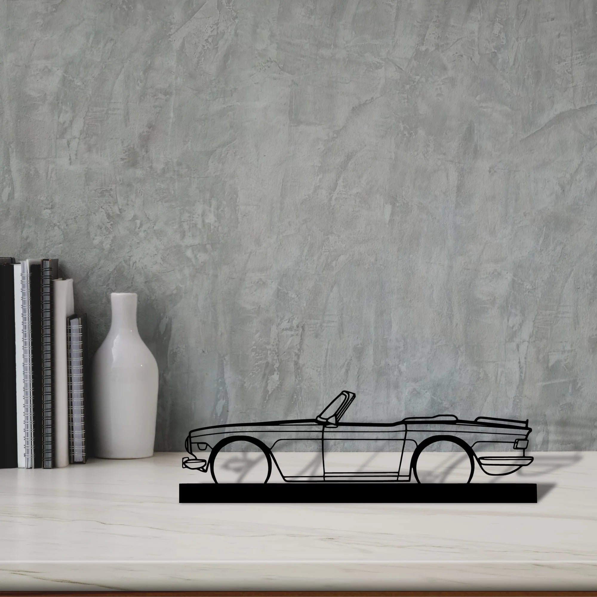 tr6-1974 Silhouette Metal Art Stand - Tinvibe