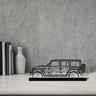 wrangler-2019-2 Silhouette Metal Art Stand - Tinvibe