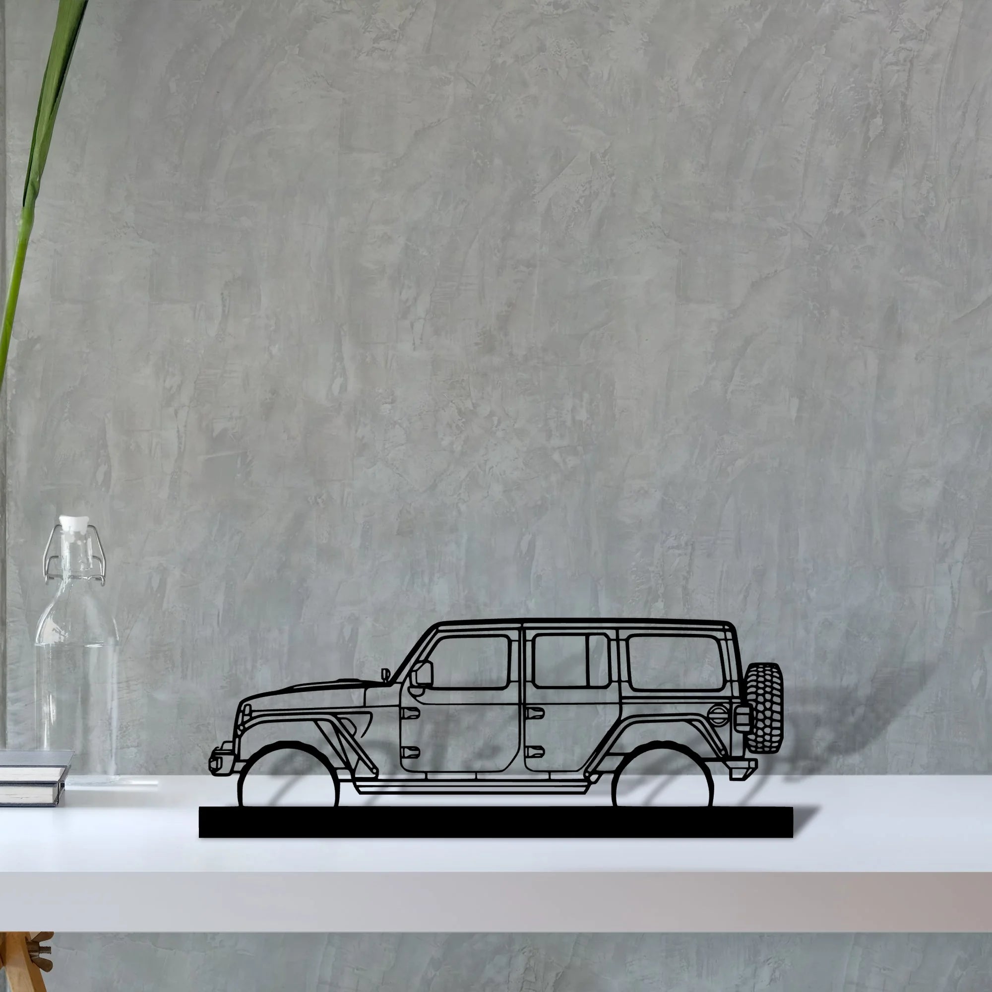 wrangler-2019 Silhouette Metal Art Stand - Tinvibe
