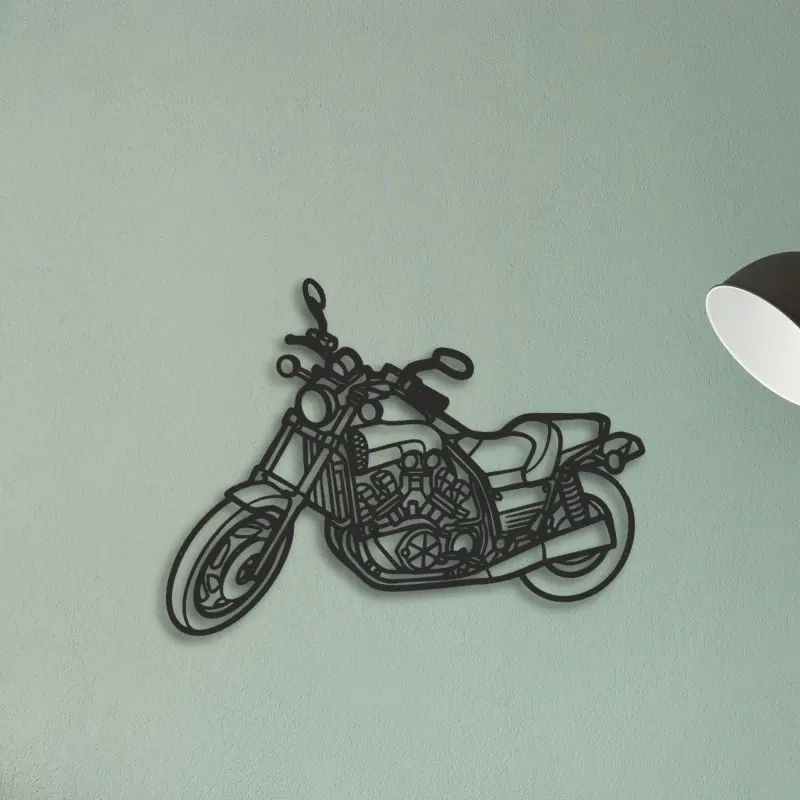1992 Yamaha Vmax 1200 — XS (50 cm) metal wall art