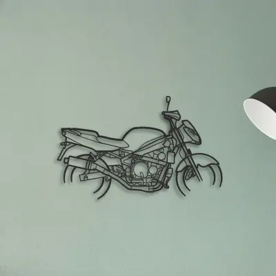 1998 Kawasaki ZX6R G1 — XS (50 cm) metal wall art
