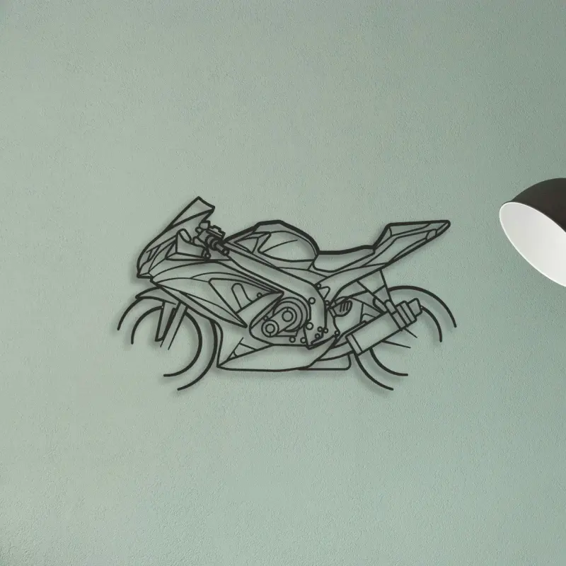 2008 Suzuki GSX R600 — XS (50 cm) metal wall art