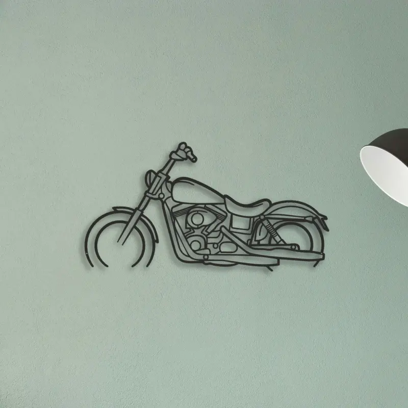 2017 Harley Davidson Dyna Street Bob — XS (50 cm) metal wall art