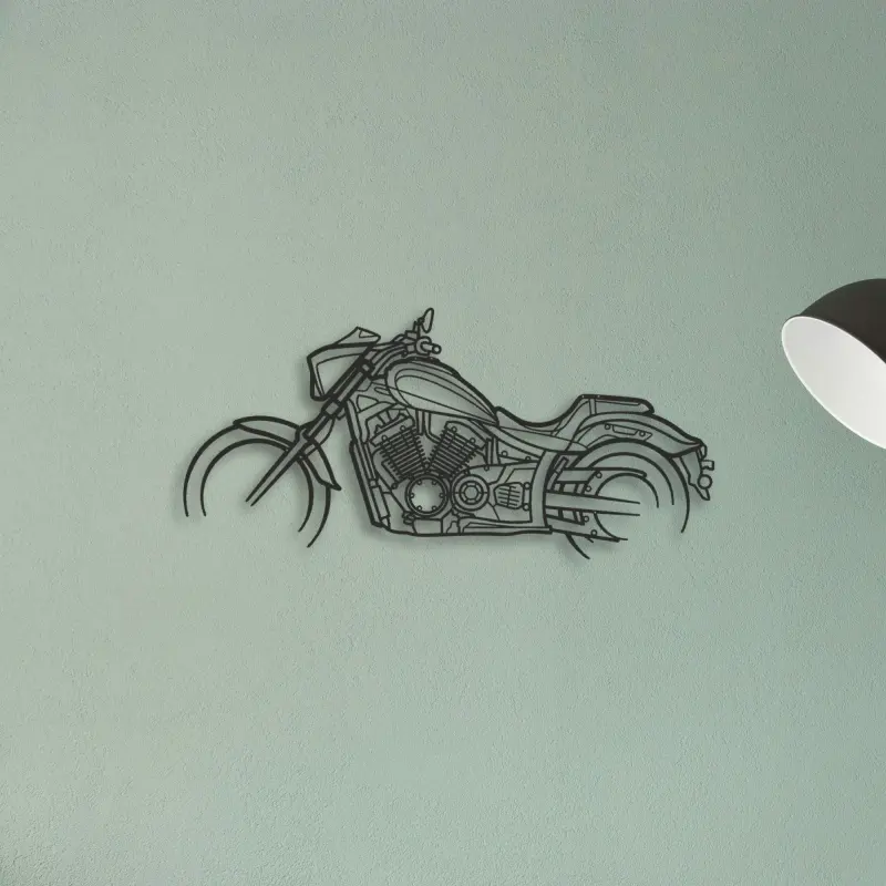 2017 Yamaha Stryker SE — XS (50 cm) metal wall art