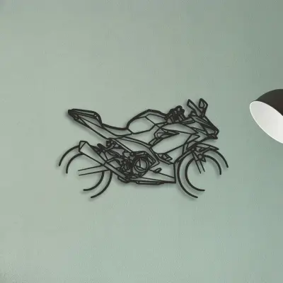 2020 Kawasaki Ninja 400 — XS (50 cm) metal wall art