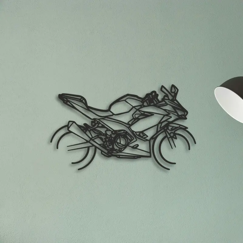 2020 Kawasaki Ninja 400 — XS (50 cm) metal wall art