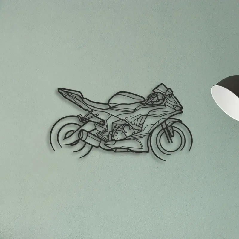 2021 Kawasaki Ninja ZX 6R — XS (50 cm) metal wall art