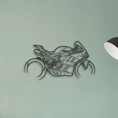 2024 Ducati Panigale V4 Bagnaia — XS (50 cm) metal wall art