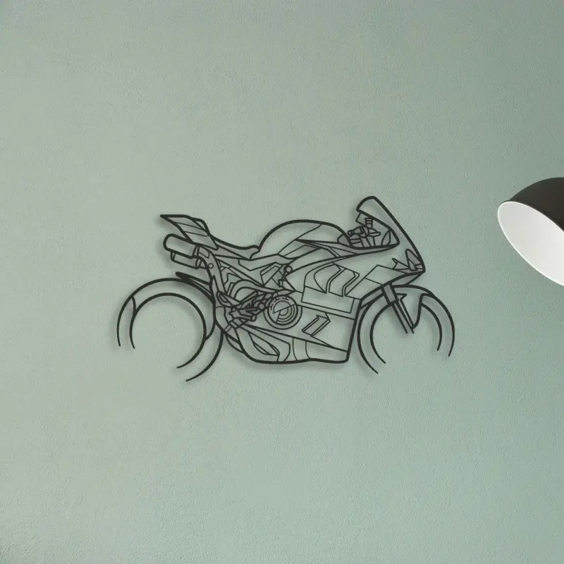 2024 Ducati Panigale V4 Bagnaia — XS (50 cm) metal wall art