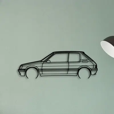 205 GTI 3 — XS (50 cm) metal wall art