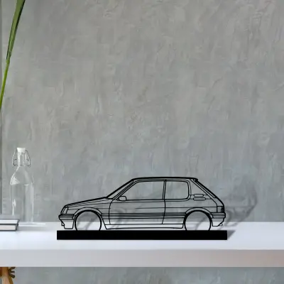 205-gti — S (30 cm) metal wall art
