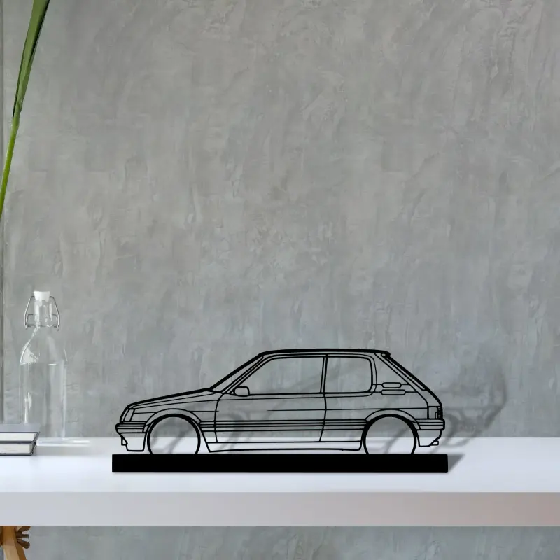 205-gti — S (30 cm) metal wall art