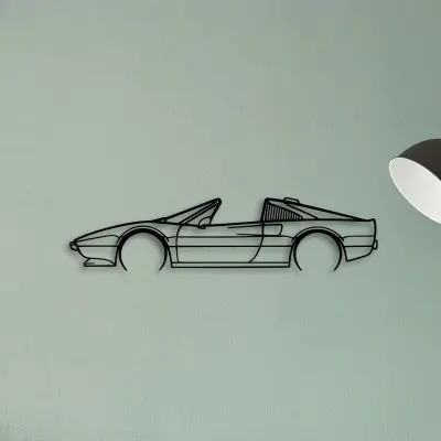 308 GTS QV 1984 — XS (50 cm) metal wall art