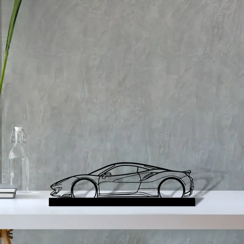 488-pista — S (30 cm) metal wall art