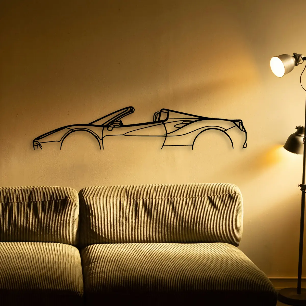 Ferrari 488 Spider cut outline from the Tinvibe range