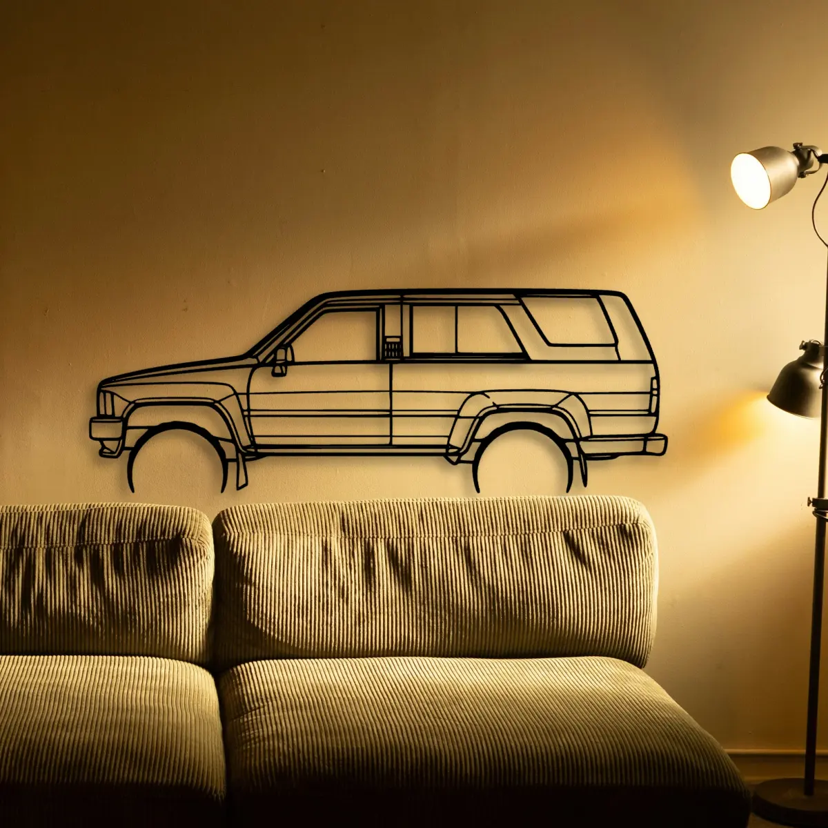 Toyota 4runner 1989 cut-metal silhouette from the Tinvibe range