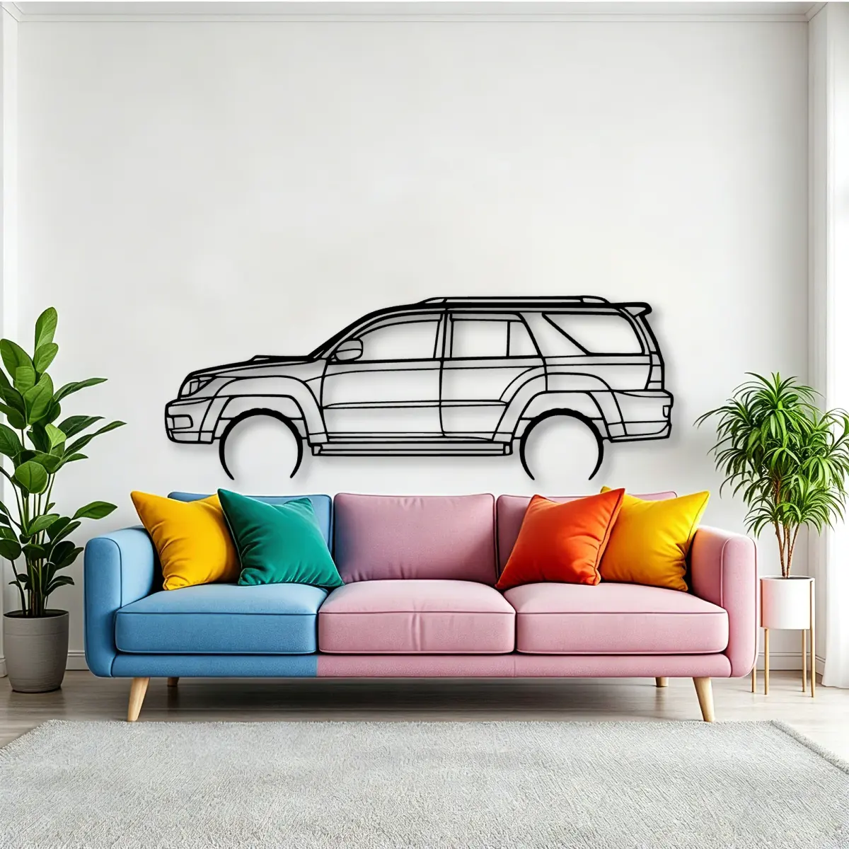 Toyota 4runner 2003 shape on a hero wall