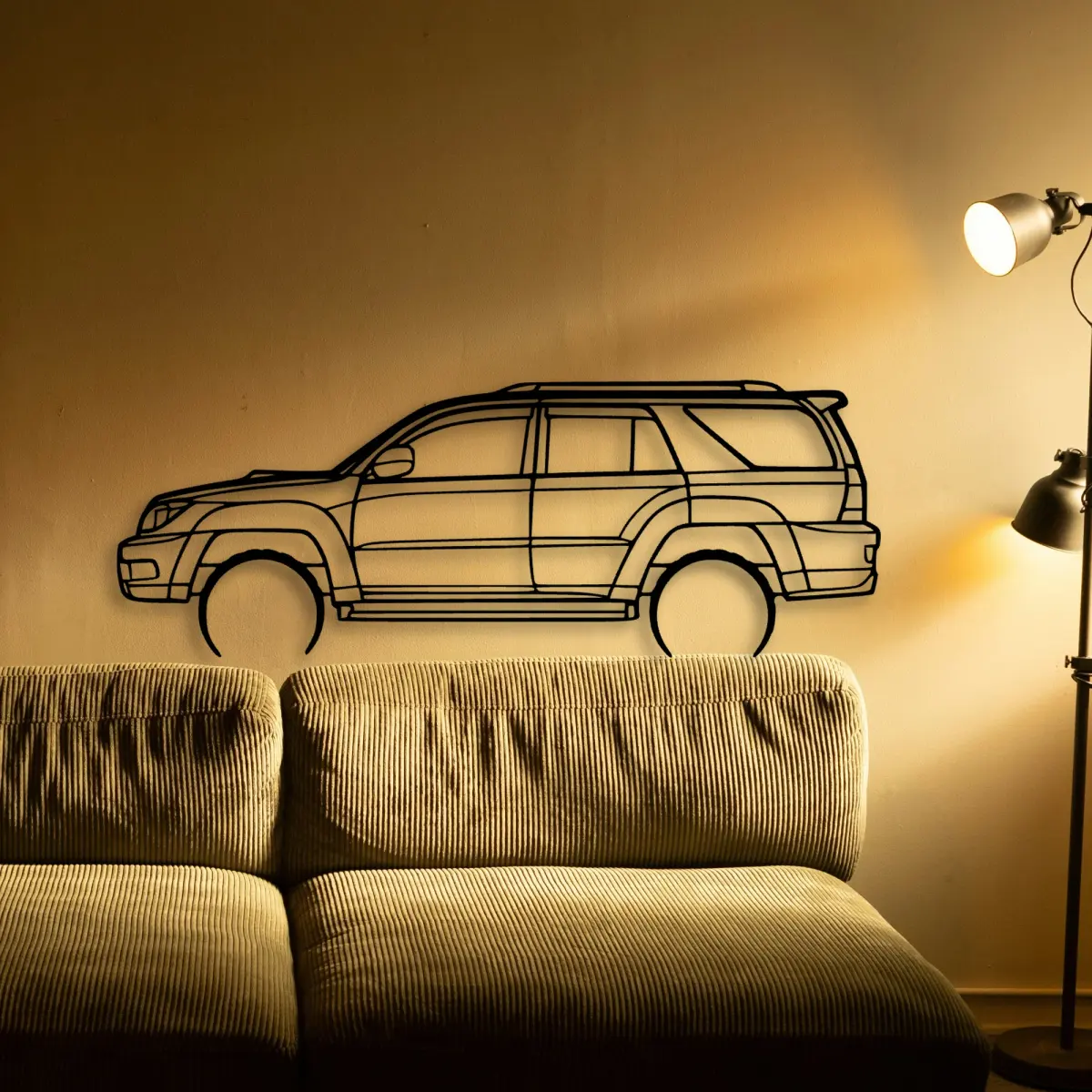 Toyota 4runner 2003 shape on a hero wall