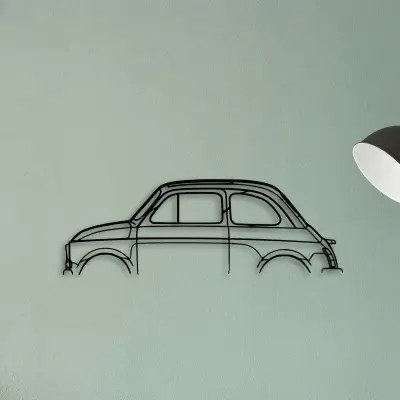 500 1971 — XS (50 cm) metal wall art