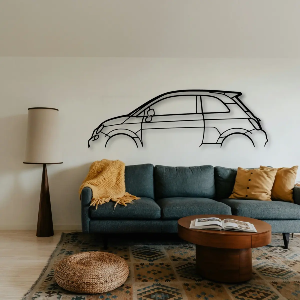 Fiat 500 form on the main wall