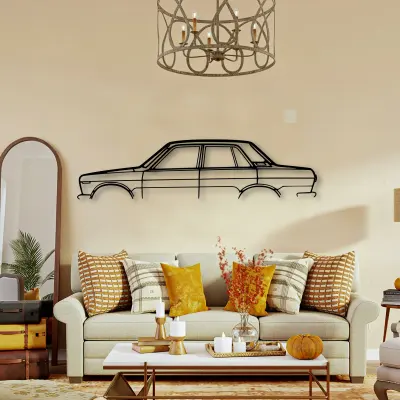 Nissan 510 1970 cut-metal silhouette from the Tinvibe range