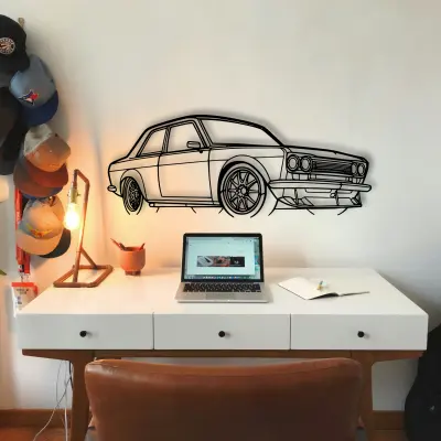 Nissan 510 1973 cut outline from the Tinvibe range
