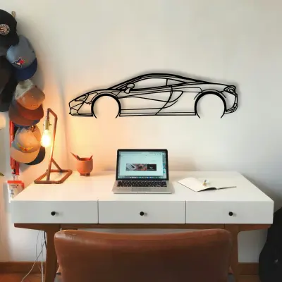 Mclaren 570s 2 cut outline from the Tinvibe range