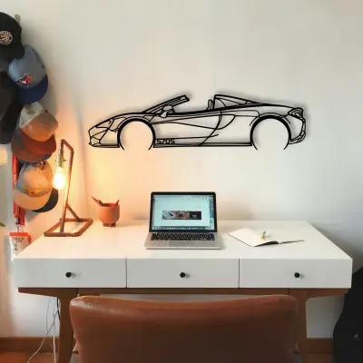 Mclaren 570s Convertible metal profile from the Tinvibe range