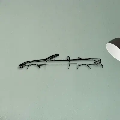 6 Series Convertible — XS (50 cm) metal wall art