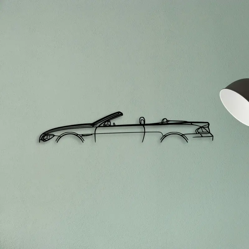 6 Series Convertible — XS (50 cm) metal wall art