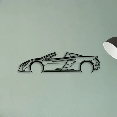 675 LT Spider — XS (50 cm) metal wall art