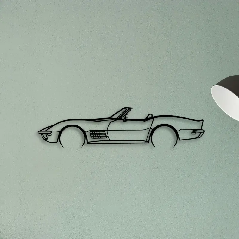 71 Convertible — XS (50 cm) metal wall art