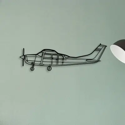 747 400F 3 — XS (50 cm) metal wall art