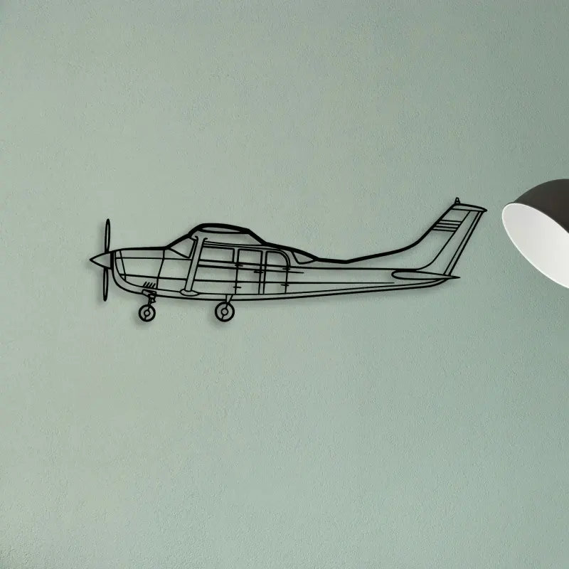 747 400F 3 — XS (50 cm) metal wall art