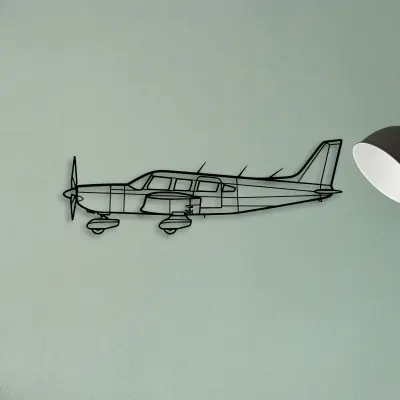 747 400F 4 — XS (50 cm) metal wall art