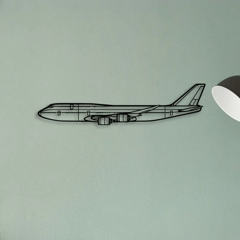 747 400F — XS (50 cm) metal wall art